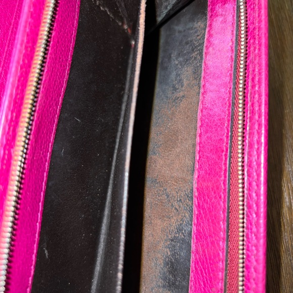 Authentic Gucci Horsebit Flap Continental Pink Leather Wallet, pre-loved - Picture 10 of 12